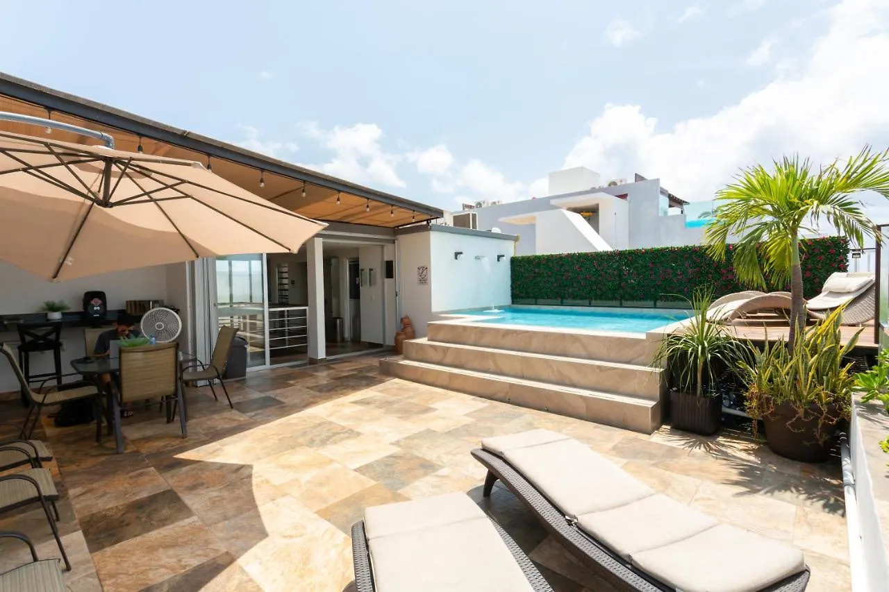 Studio 501 en edificio vanessa 42 a 5 min de la 5ta y playa Playa del Carmen Apartamento